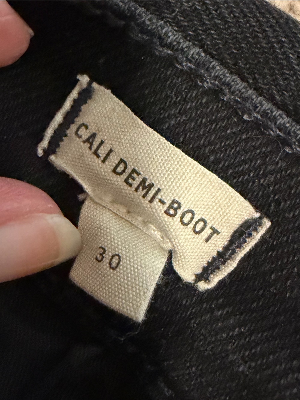 Madewell Black Demi-Boot Jeans